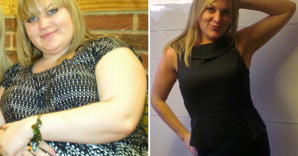 Fotos de antes y después de la dieta perezosa
